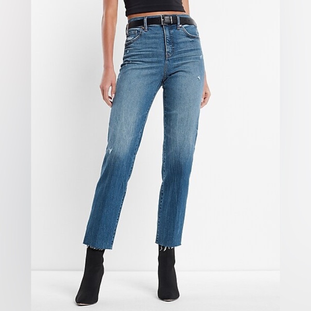 Express Straight Ankle Jeans 6L